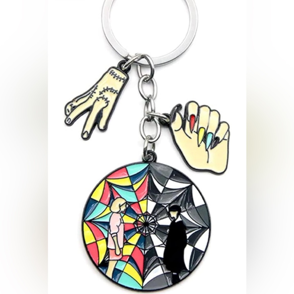🌴 ⏰ Wednesday Addams Keychain